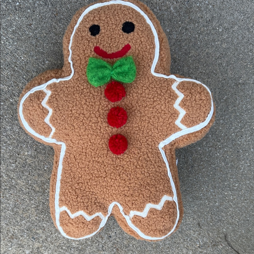 Gingerbread Man Decorative Pillow - NWT - Picture 7 of 14